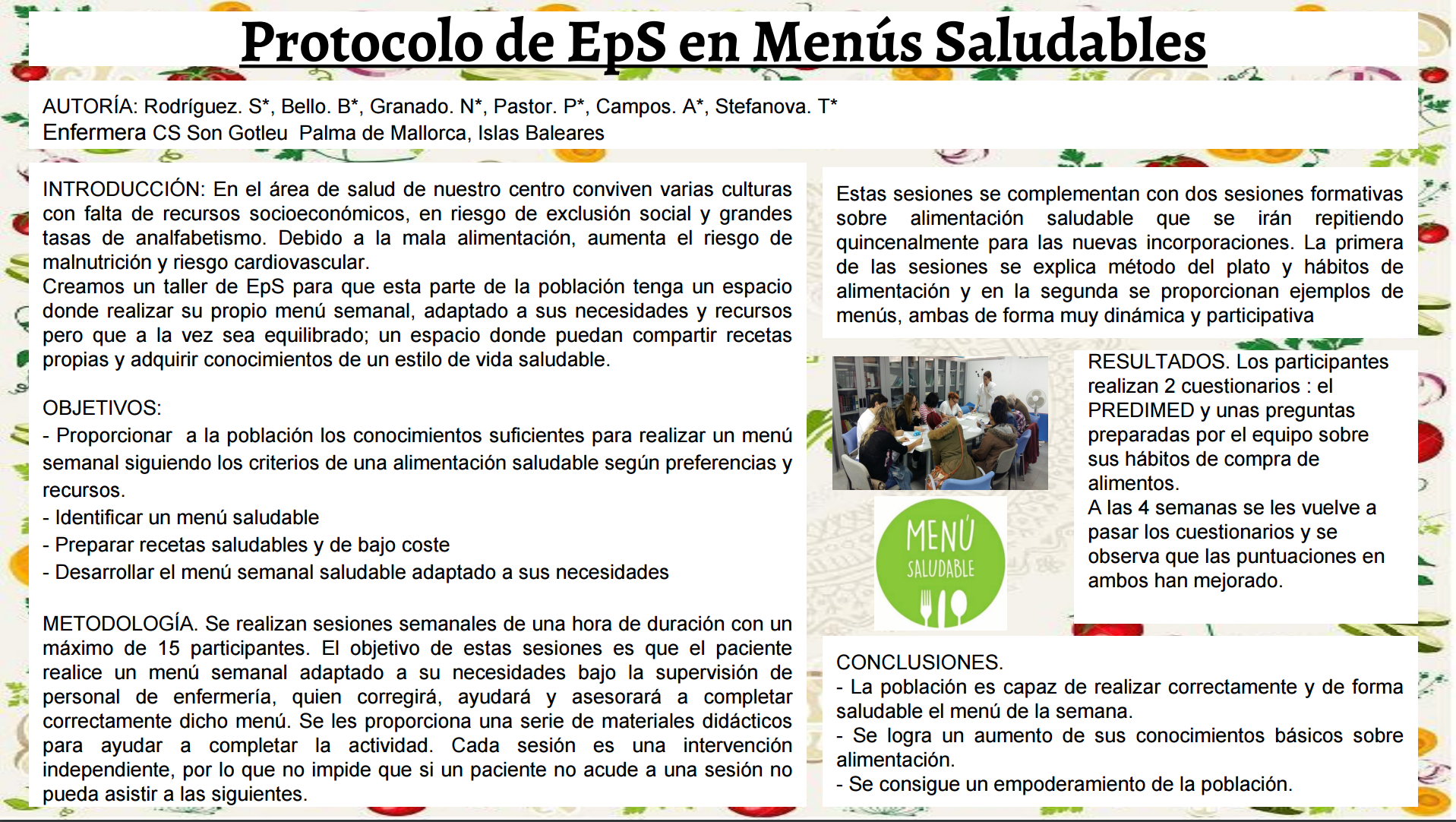 Protocolo de EpS de Menús Saludables