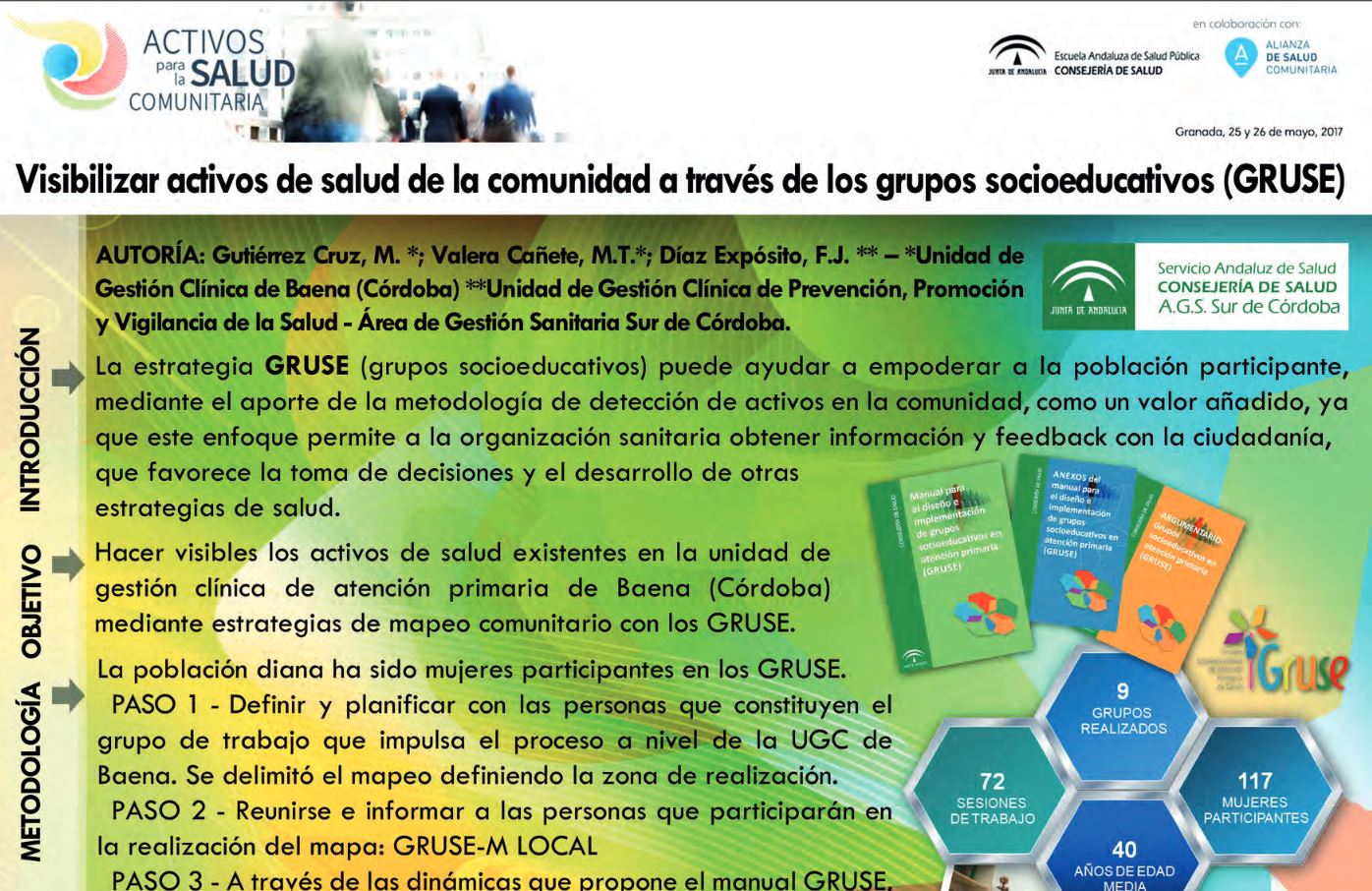 Visibilizar activos de salud de la comunidad a través de los grupos socioeducativos (GRUSE)