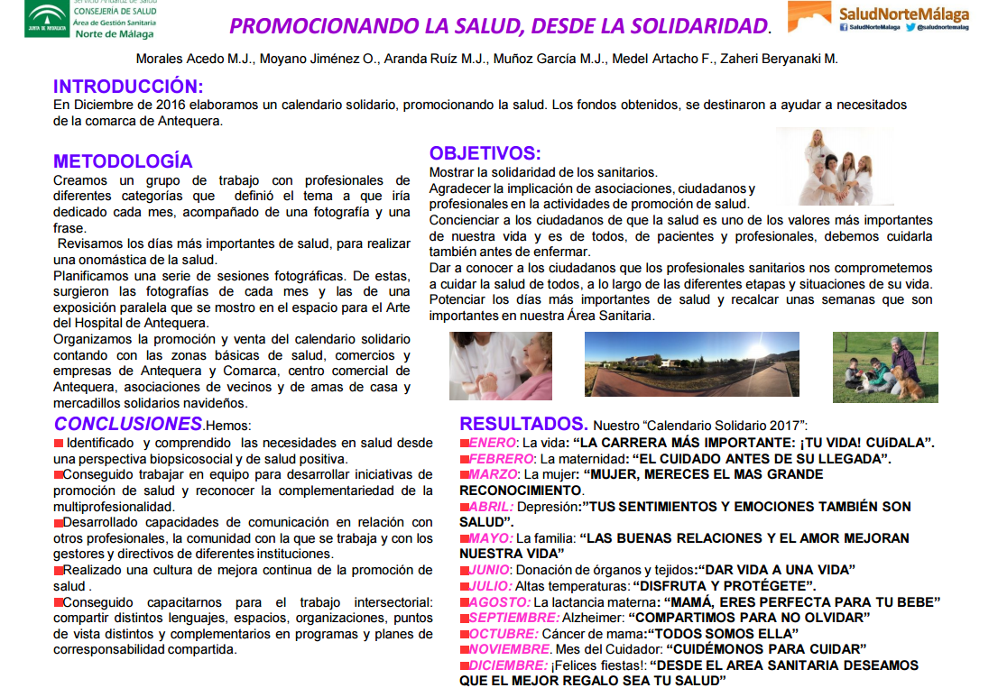 Promocionando la salud, desde la solidaridad