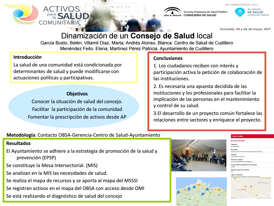 Dinamización de un consejo de salud local